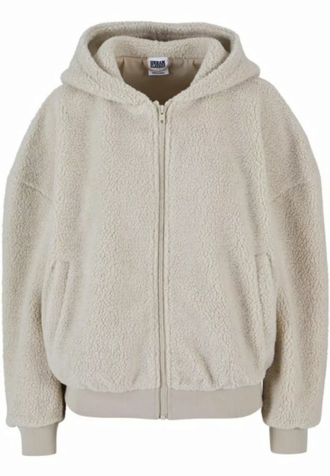 URBAN CLASSICS Sweatjacke Urban Classics Damen Ladies Oversized Sherpa Zip günstig online kaufen