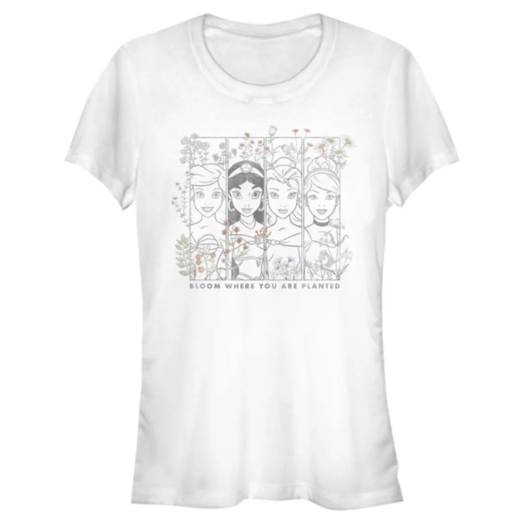 Disney Prinzessinnen - Gruppe Princesses Floral - Frauen T-Shirt günstig online kaufen