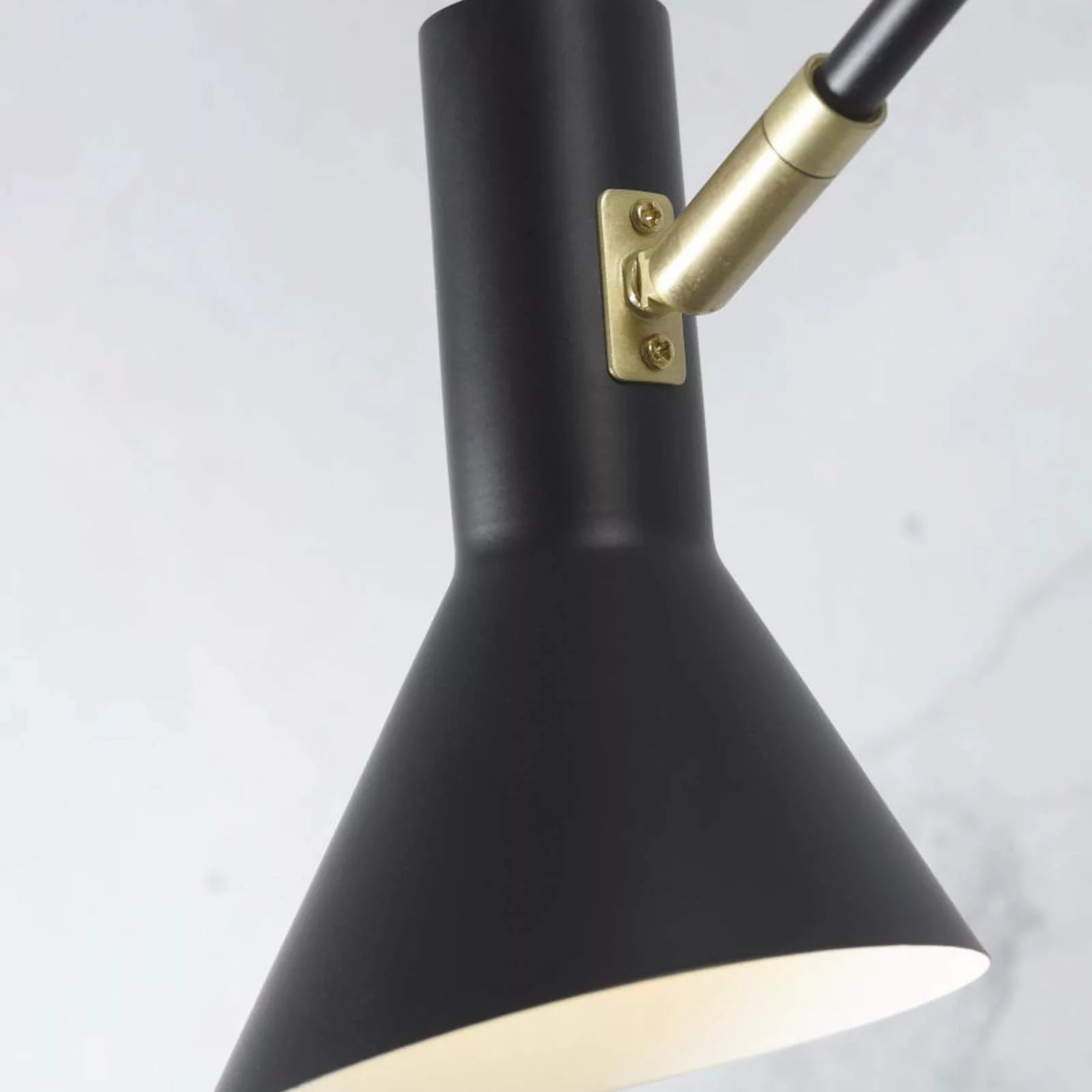 Deckenleuchte Izmir metall schwarz / Verstellbare Arme & ausrichtbare Lampe günstig online kaufen