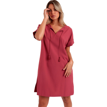 Admas  Kleider Sommerkleid mit kurzen Ärmeln Linen Style günstig online kaufen