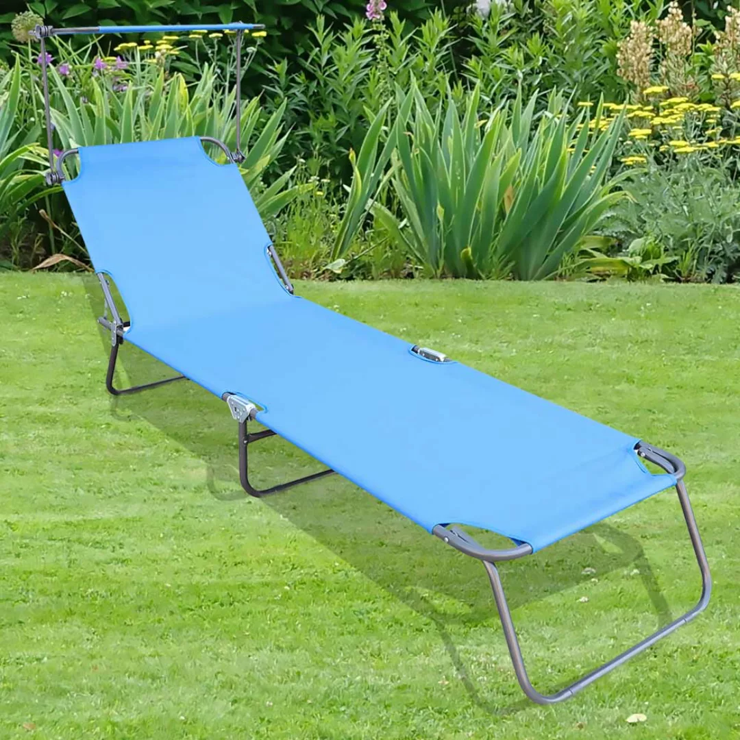 Gartenliege klappbar in modernem Design 55 cm breit günstig online kaufen