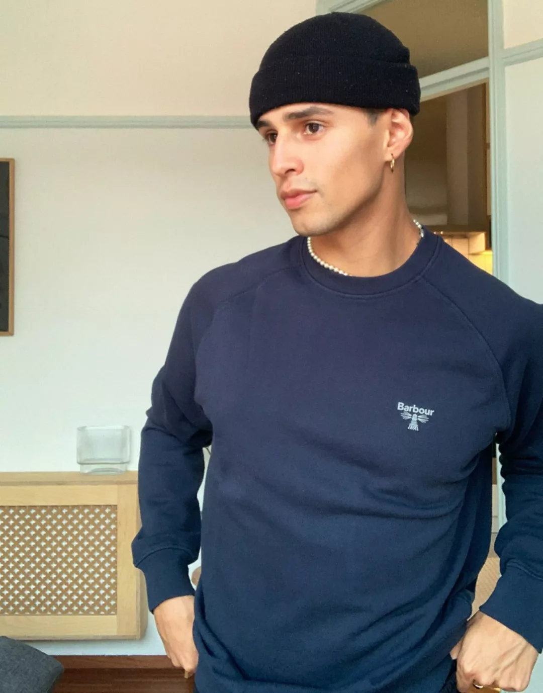 Barbour Beacon – Marineblaues Sweatshirt mit Rundhalsausschnitt günstig online kaufen