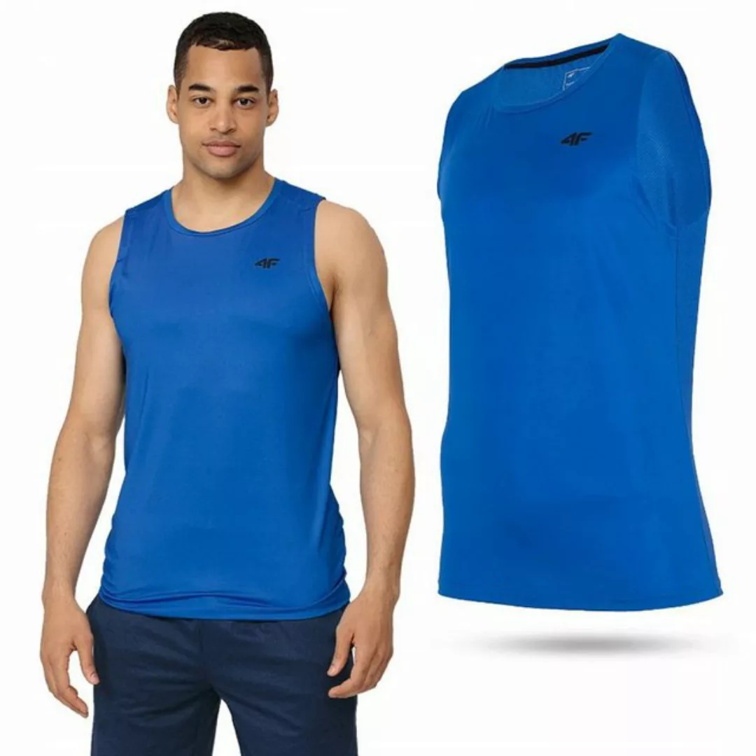 4F T-Shirt 4F - Herren ärmelloses T-Shirt Sportshirt Muskelshirt, blau günstig online kaufen