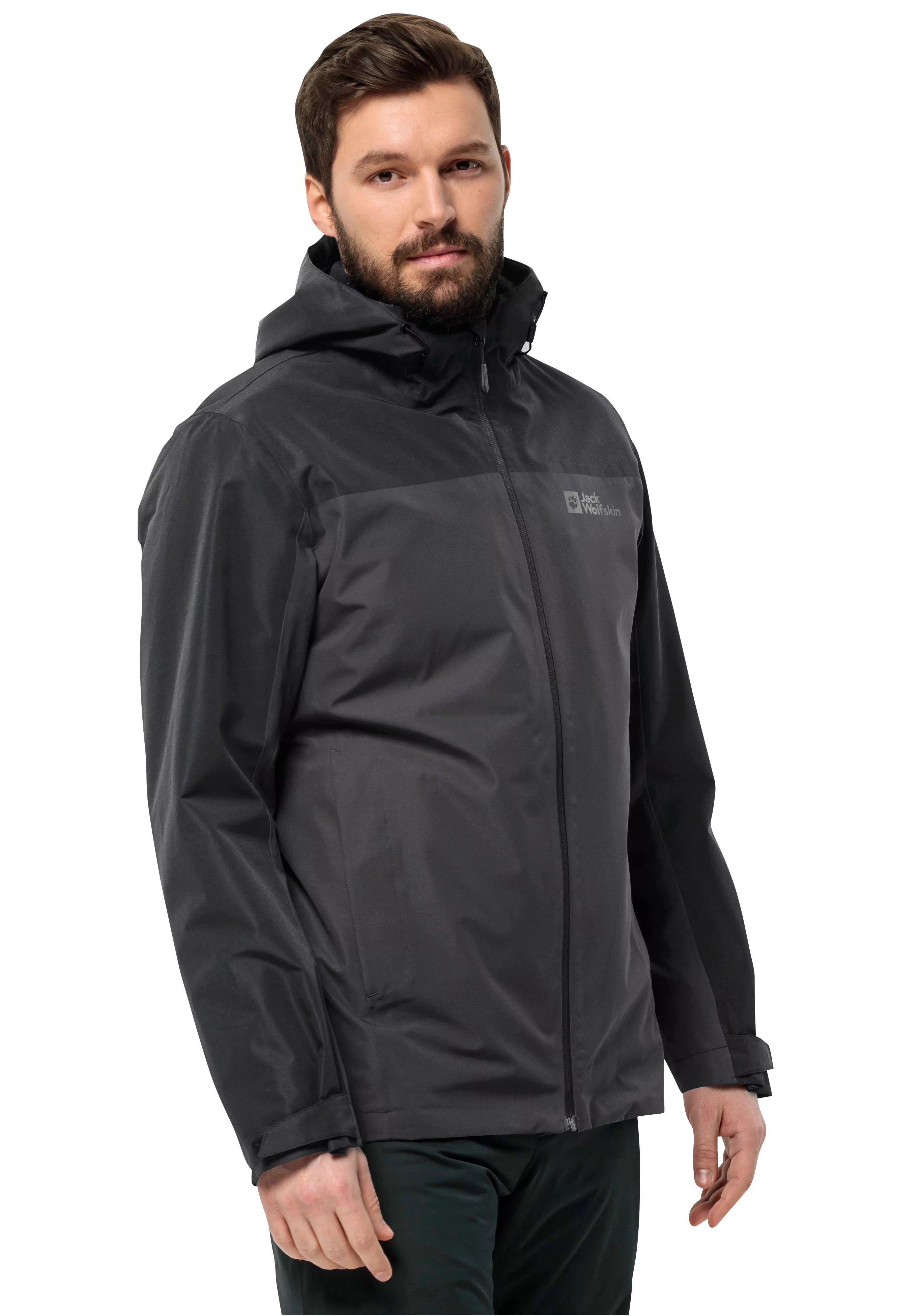 Jack Wolfskin 3-in-1-Funktionsjacke "TAUBENBERG 3IN1 JKT M", mit Kapuze, Wa günstig online kaufen