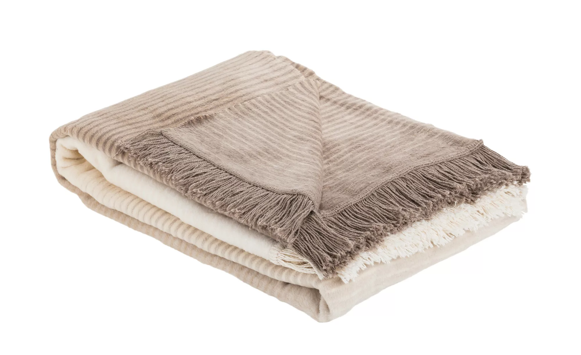 como Jacquard-Decke  Flow ¦ beige ¦ Maße (cm): B: 150 Dekokissen & Decken > günstig online kaufen