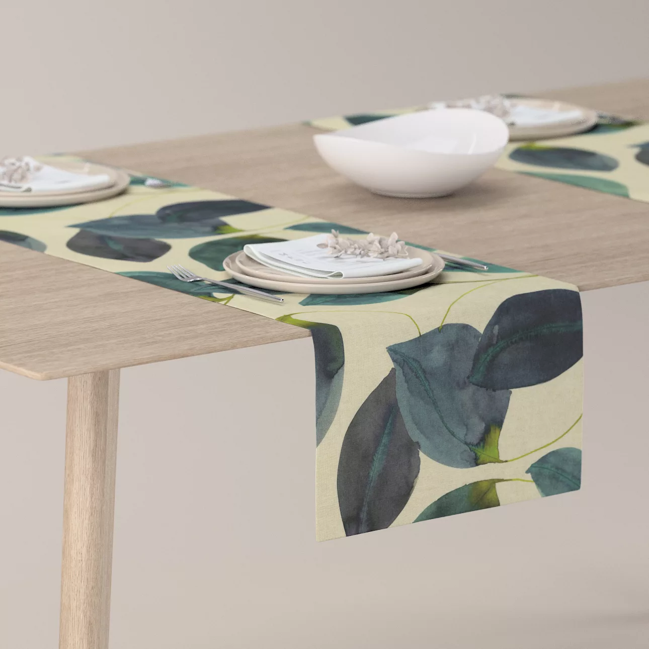 Tischläufer, grün-blau, 40 x 130 cm, Abigail (143-15) günstig online kaufen