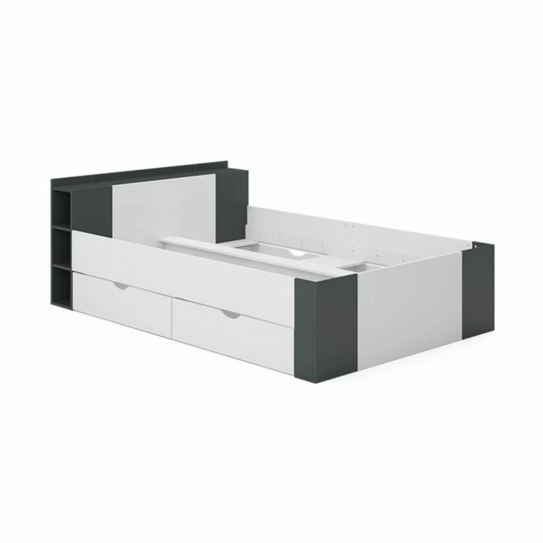 VitaliSpa® Funktionsbett Schubladenbett Doppelbett PULSAR ANT Weiß Schublad günstig online kaufen