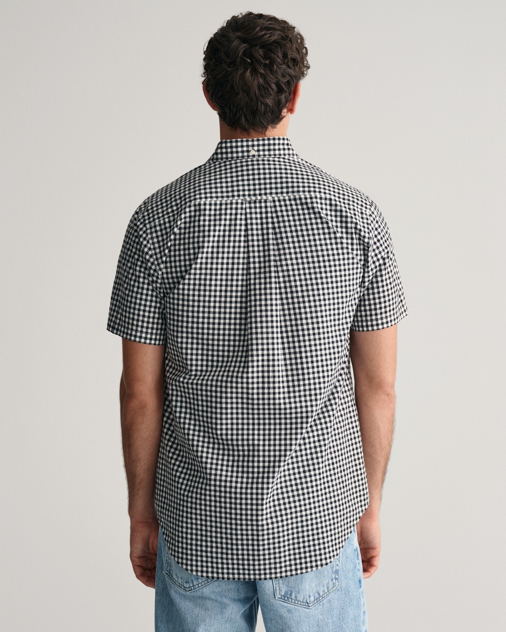 Gant Kurzarmhemd "Regular Fit Gingham Popeline Hemd strapazierfähig pflegel günstig online kaufen