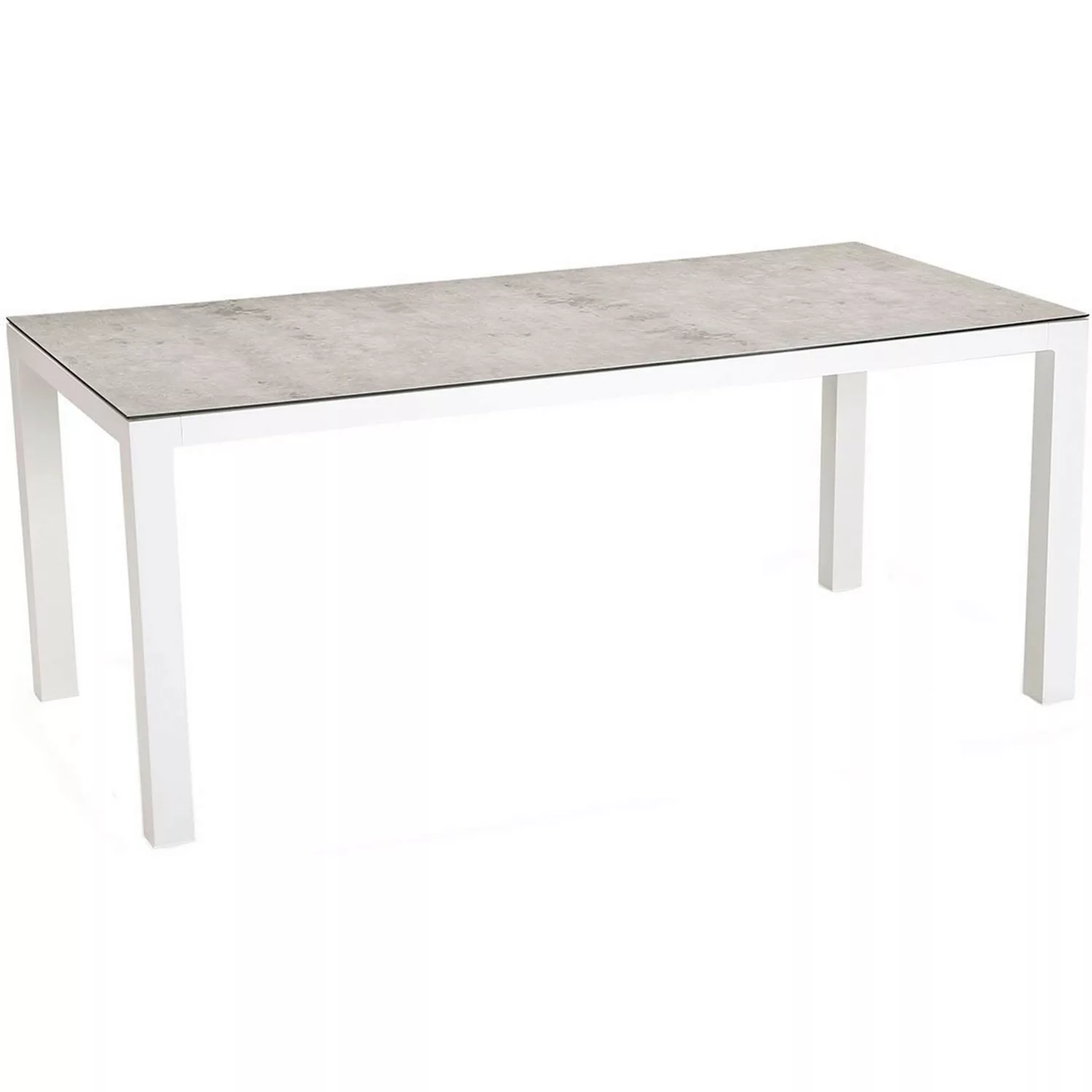 Best Freizeitmöbel Houston Rechteckig Weiß-Silber 160 cm x 90 cm günstig online kaufen