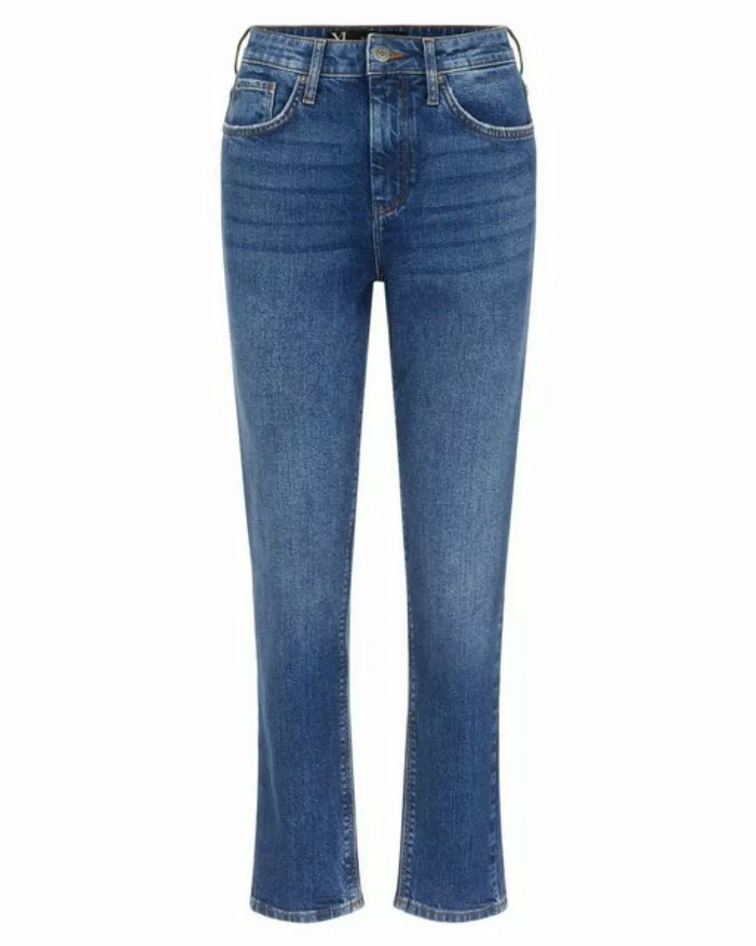 Yas Zeo Girlfriend Ankle Jeans Mit Mittlerer Taille 27 Dark Blue Denim günstig online kaufen
