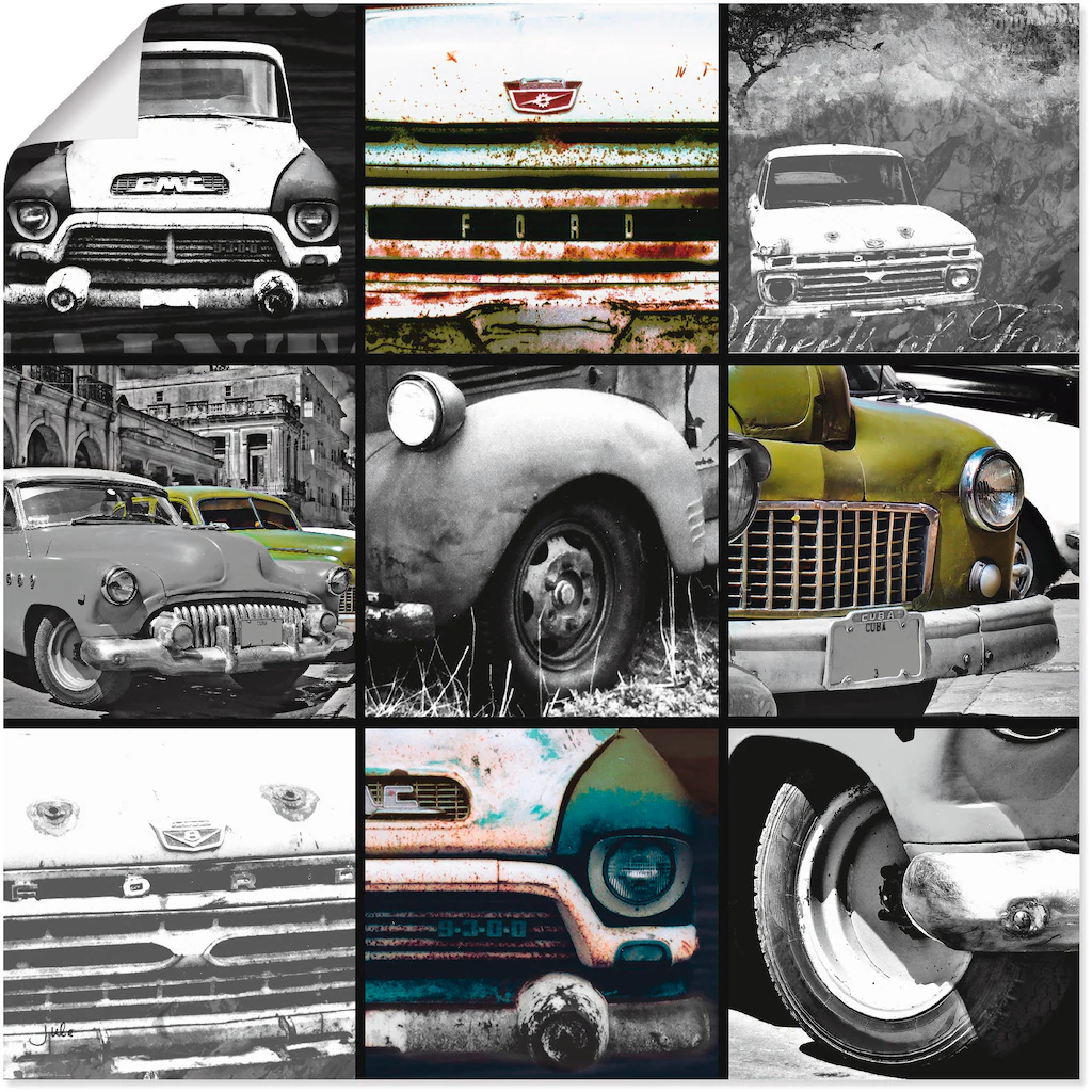 Artland Wandbild "Autos I", Auto, (1 St.), als Alubild, Outdoorbild, Poster günstig online kaufen
