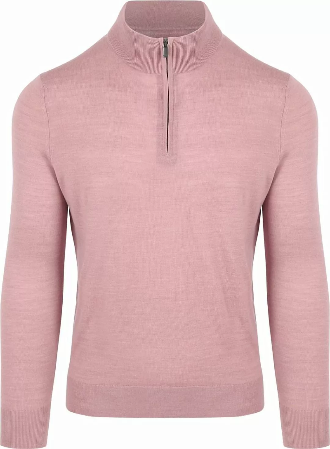 Suitable Merino Half Zip Pullover Rosa - Größe M günstig online kaufen