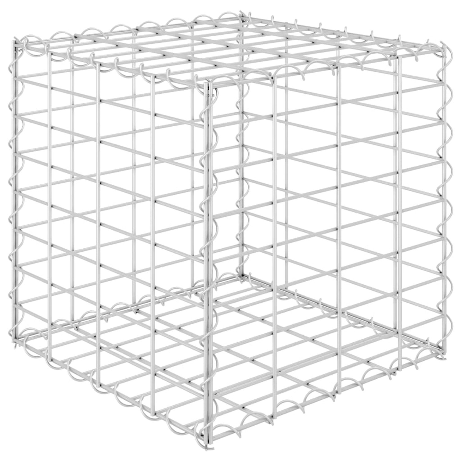 vidaXL Würfel-Gabionen-Hochbeet Stahldraht 40x40x40 cm 596730 günstig online kaufen