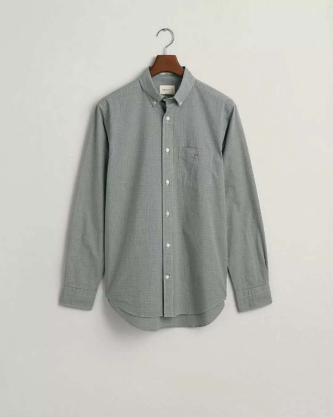 Gant Blusenshirt REG POPLIN MICRO CHECK SHIRT, FOREST GREEN günstig online kaufen