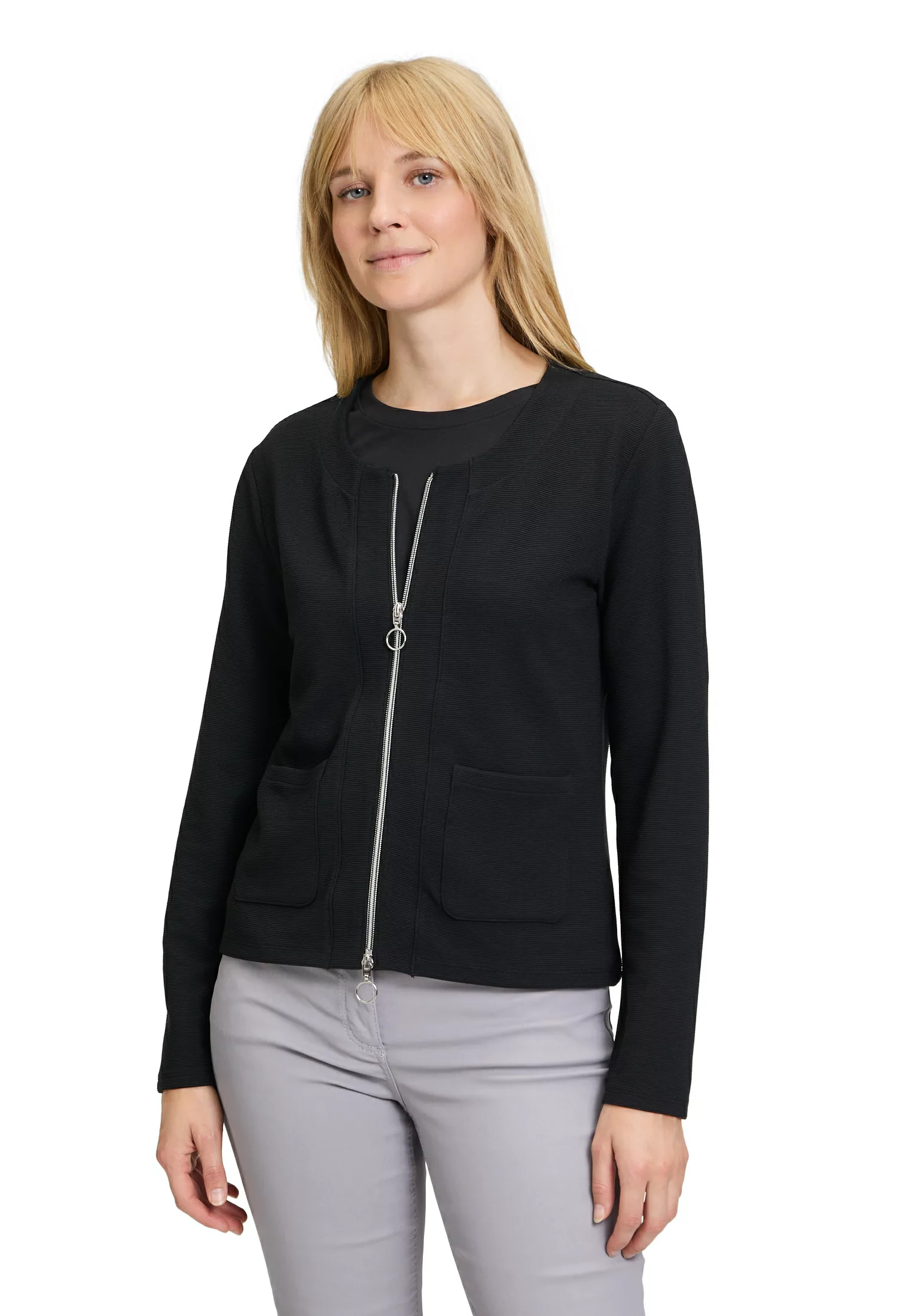 Betty Barclay Sweatjacke "Betty Barclay Shirtjacke mit Struktur", Taschen günstig online kaufen