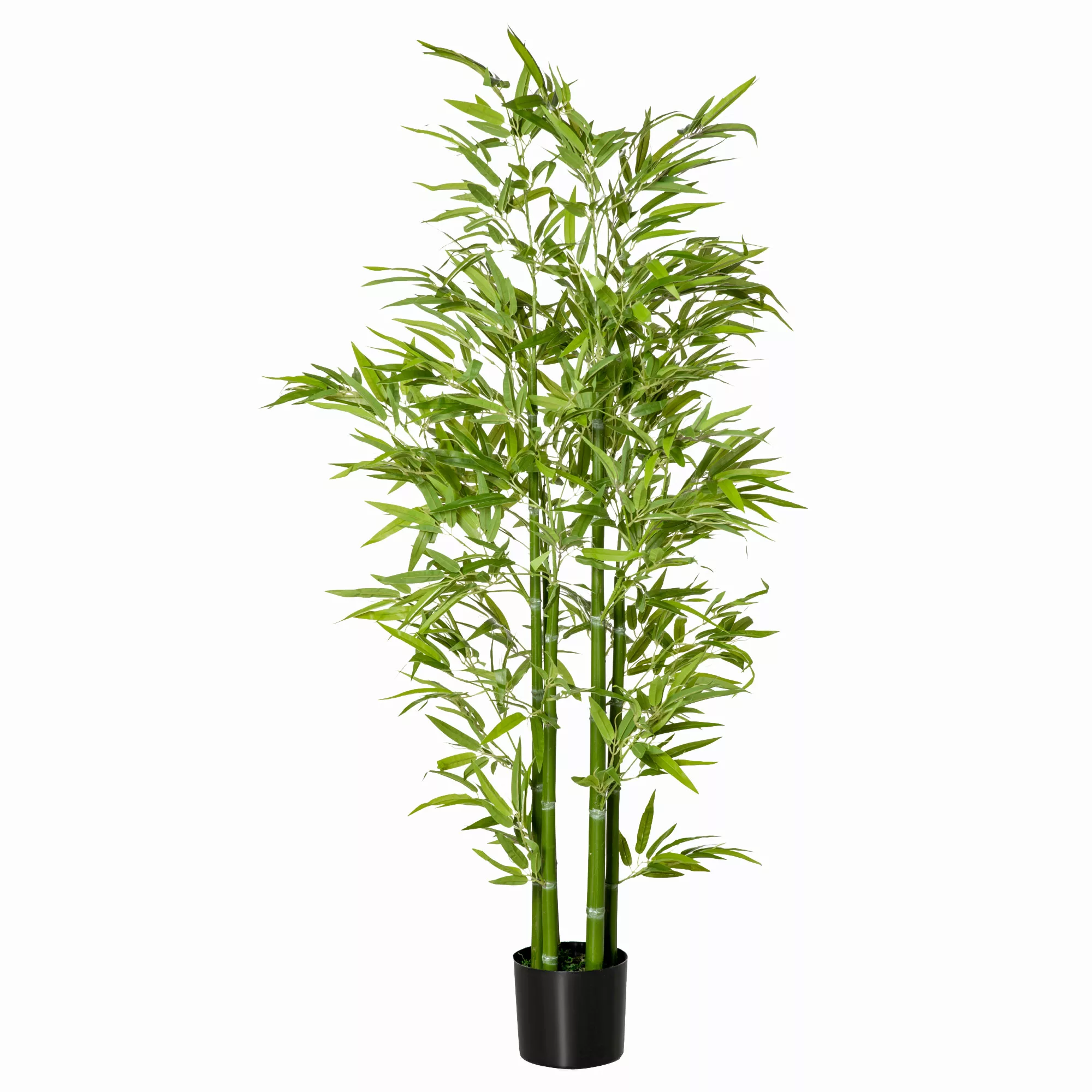 HOMCOM Künstlicher Bambus groß 150 cm Kunstpflanze wie echt, Plastik Bambus günstig online kaufen