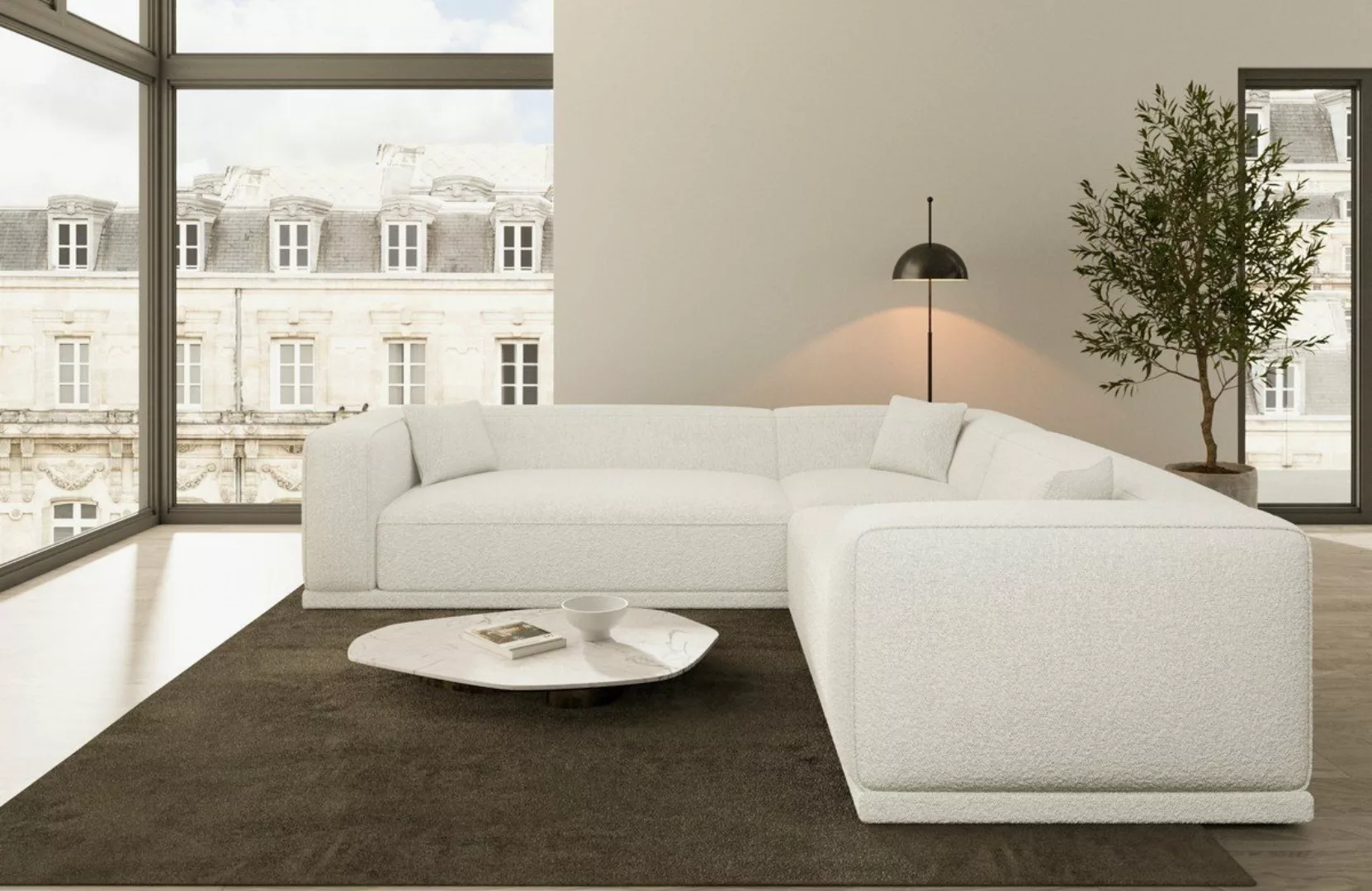 Sofa Dreams Ecksofa Polster Eckcouch Stoff Modern Eck Couch Ecksofa Merida günstig online kaufen