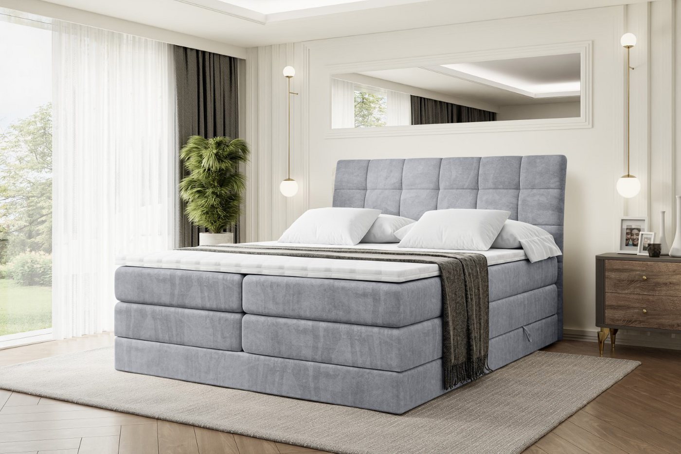 ALTDECOR Boxspringbett BRUGO KING günstig online kaufen