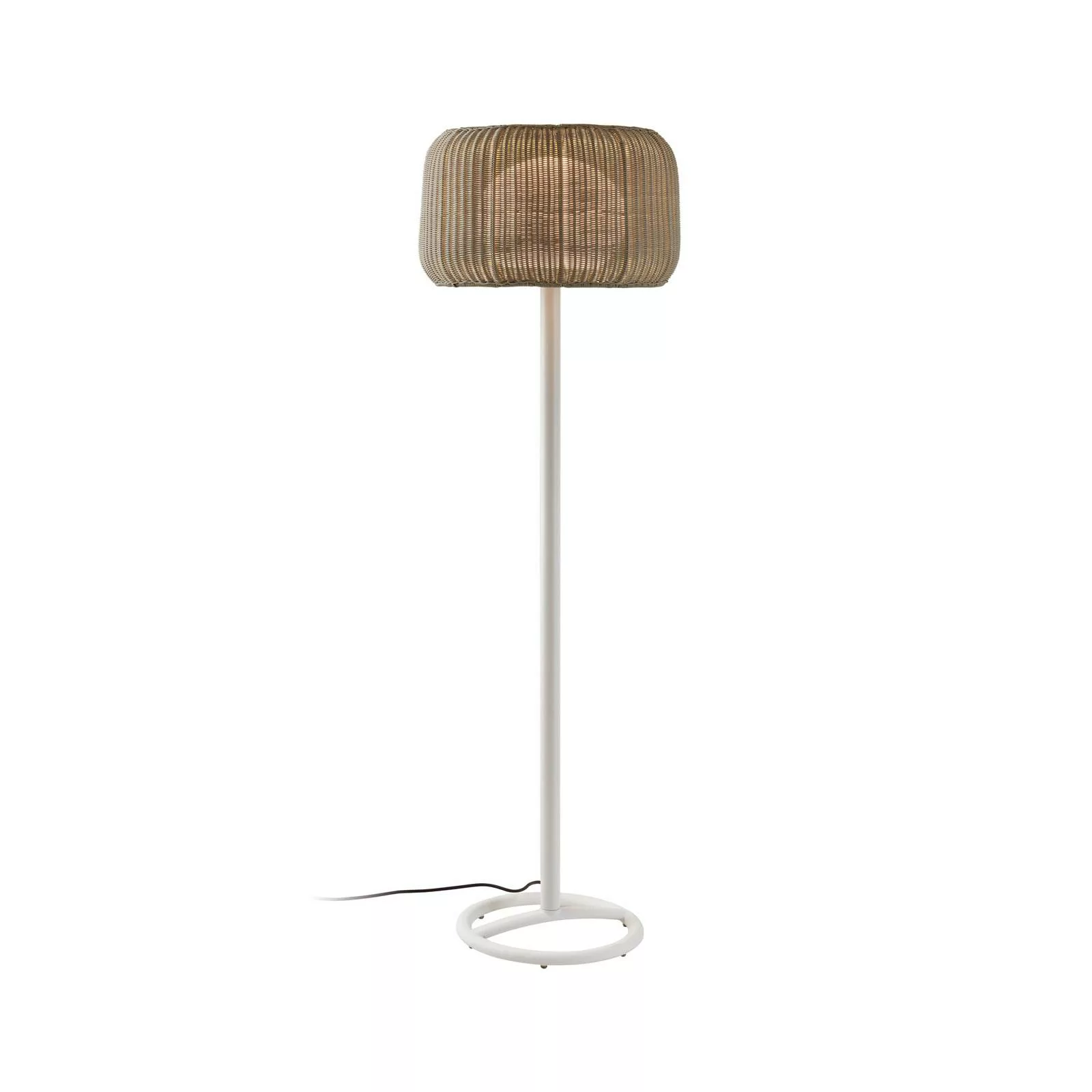 Bover Terrassenlampe Fora P, naturweiß/beige, Höhe 165 cm, günstig online kaufen