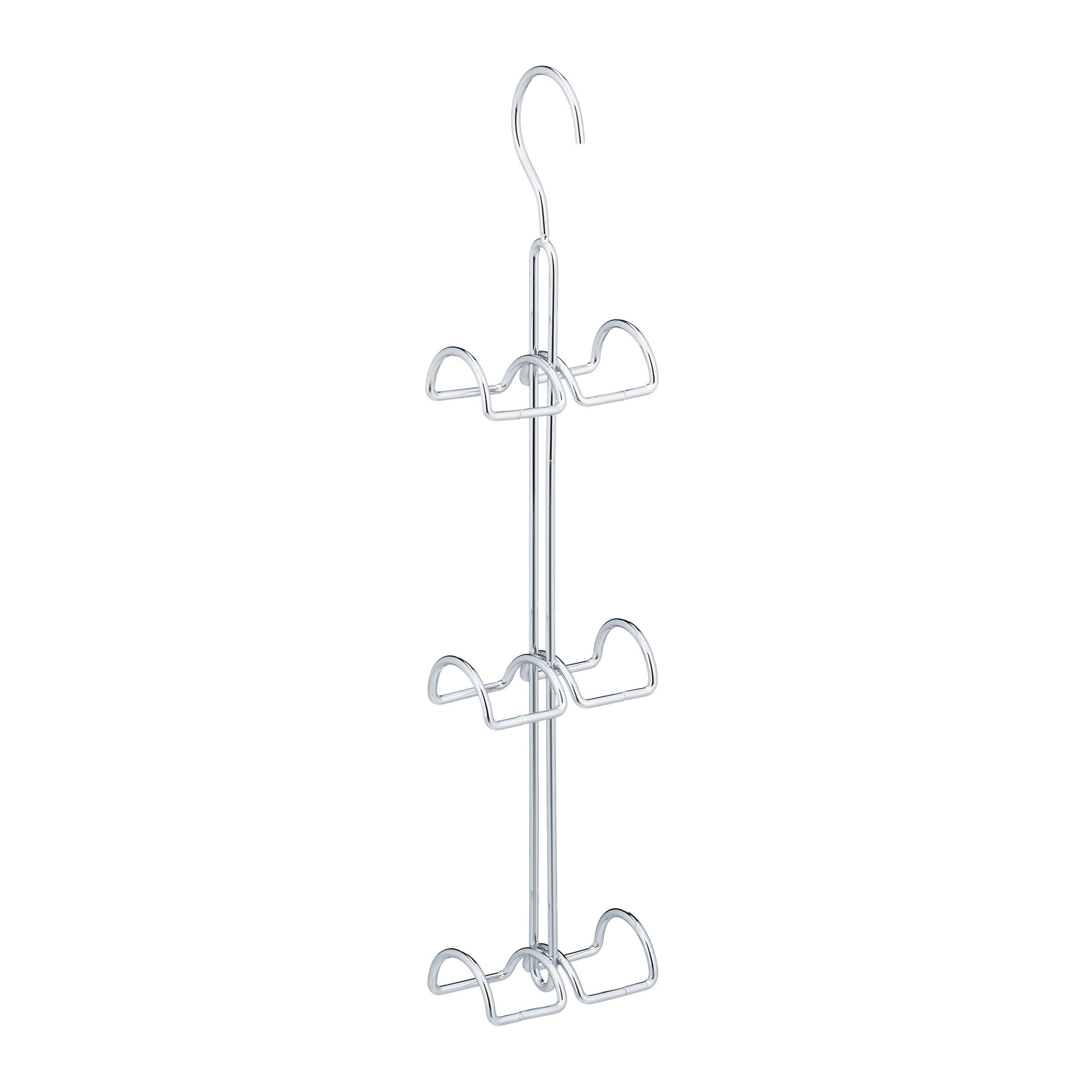 relaxdays Kleiderbügel Handtaschenbügel 6 Haken, Silber günstig online kaufen