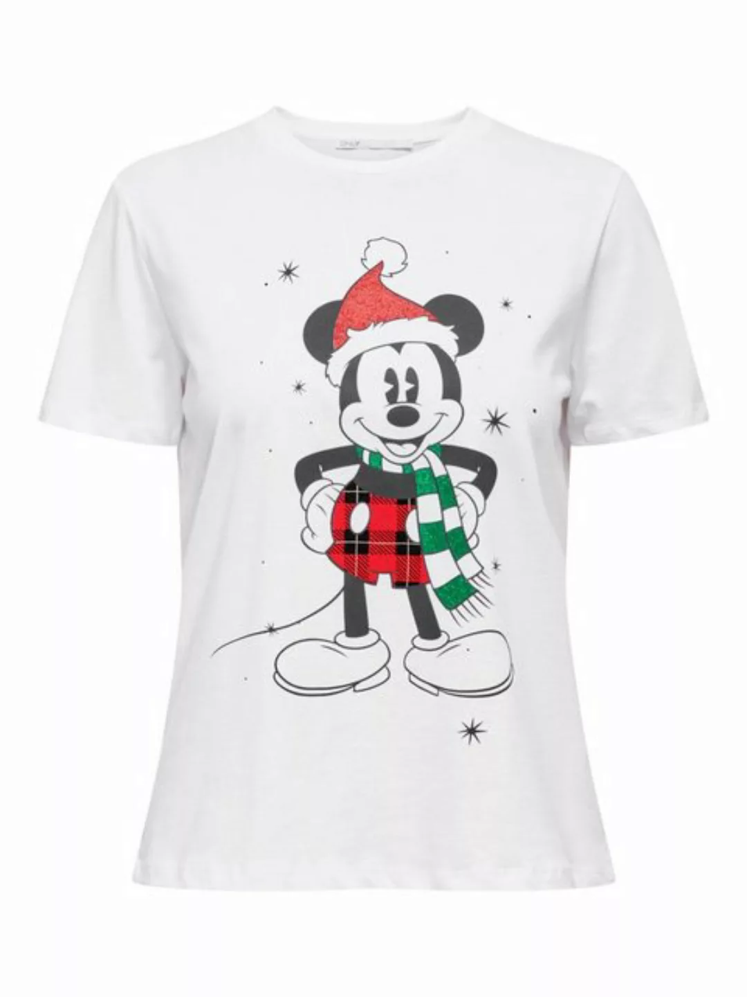 ONLY T-Shirt DISNEY CHRISTMAS (1-tlg) Plain/ohne Details günstig online kaufen