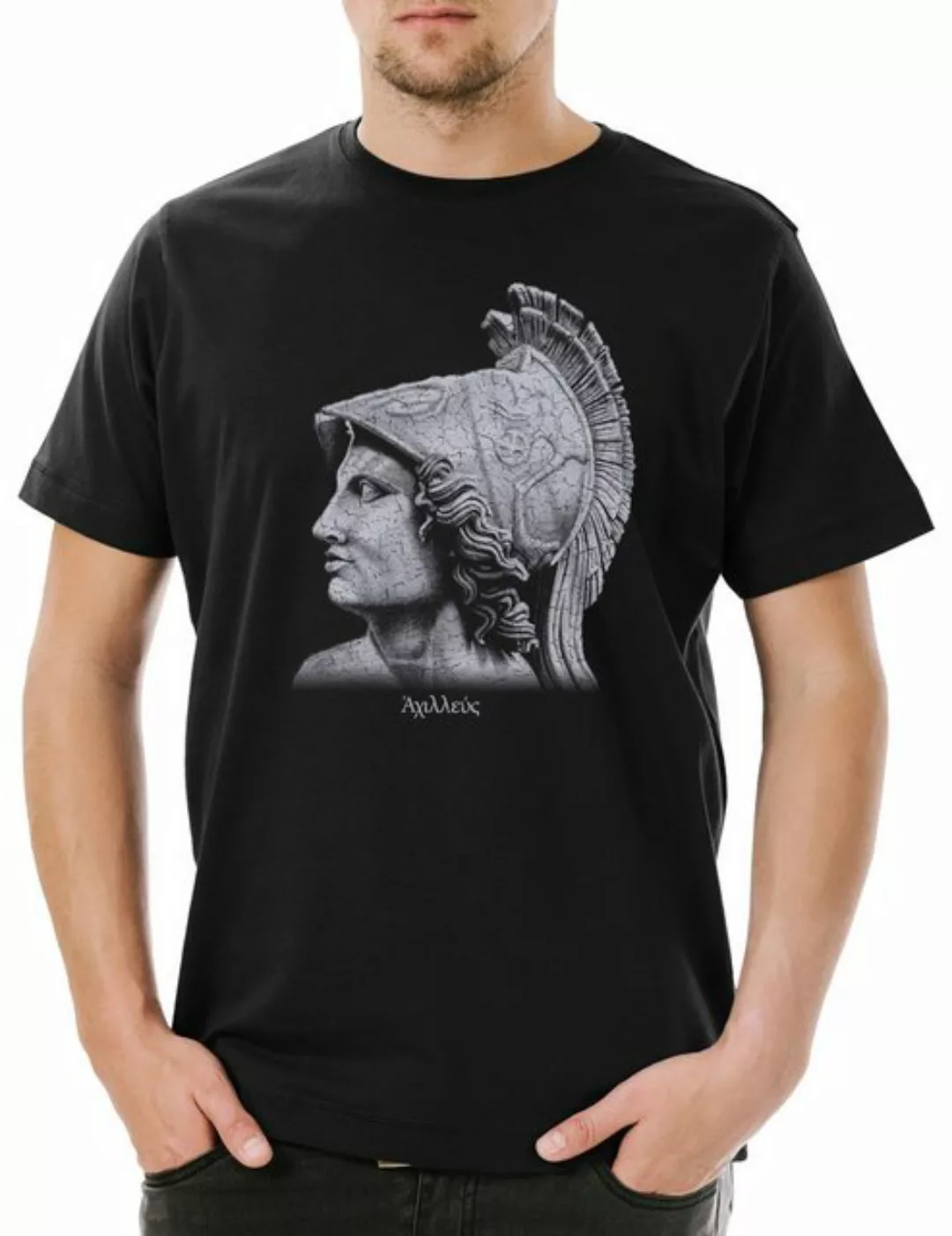 Urban Backwoods Print-Shirt Achilles Portrait Herren T-Shirt Mythologie Got günstig online kaufen