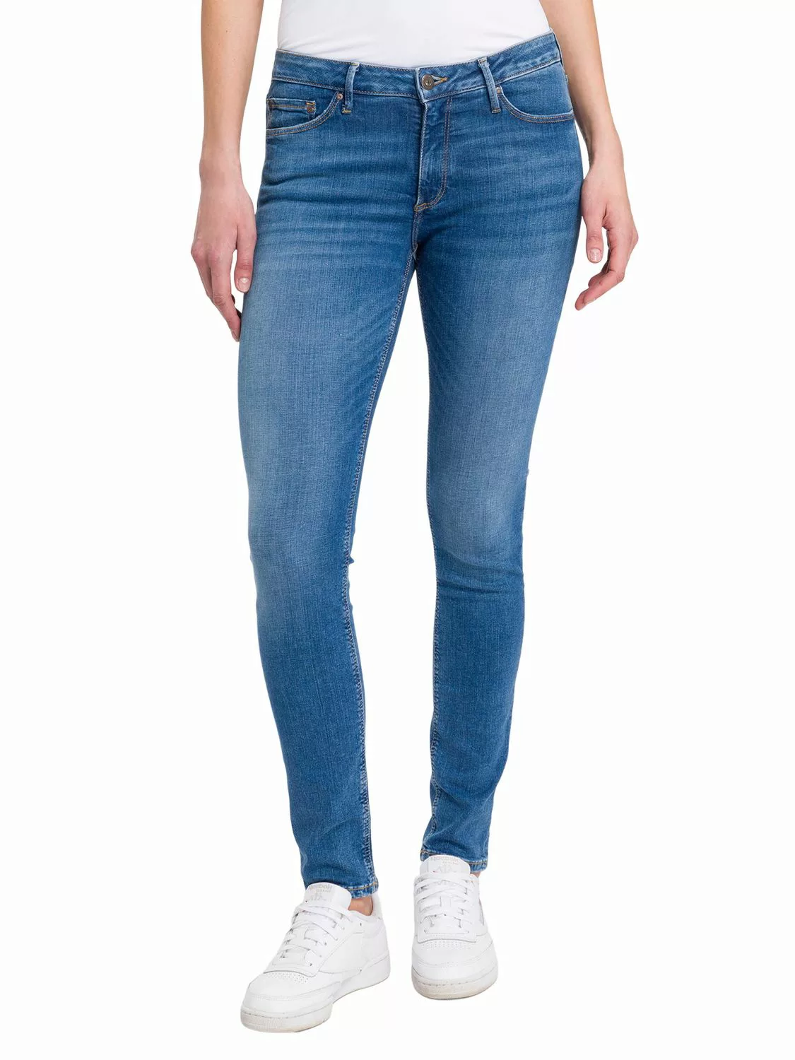 Cross Jeans Damen Jeans ALAN - Skinny Fit - Blau - Blue Denim günstig online kaufen