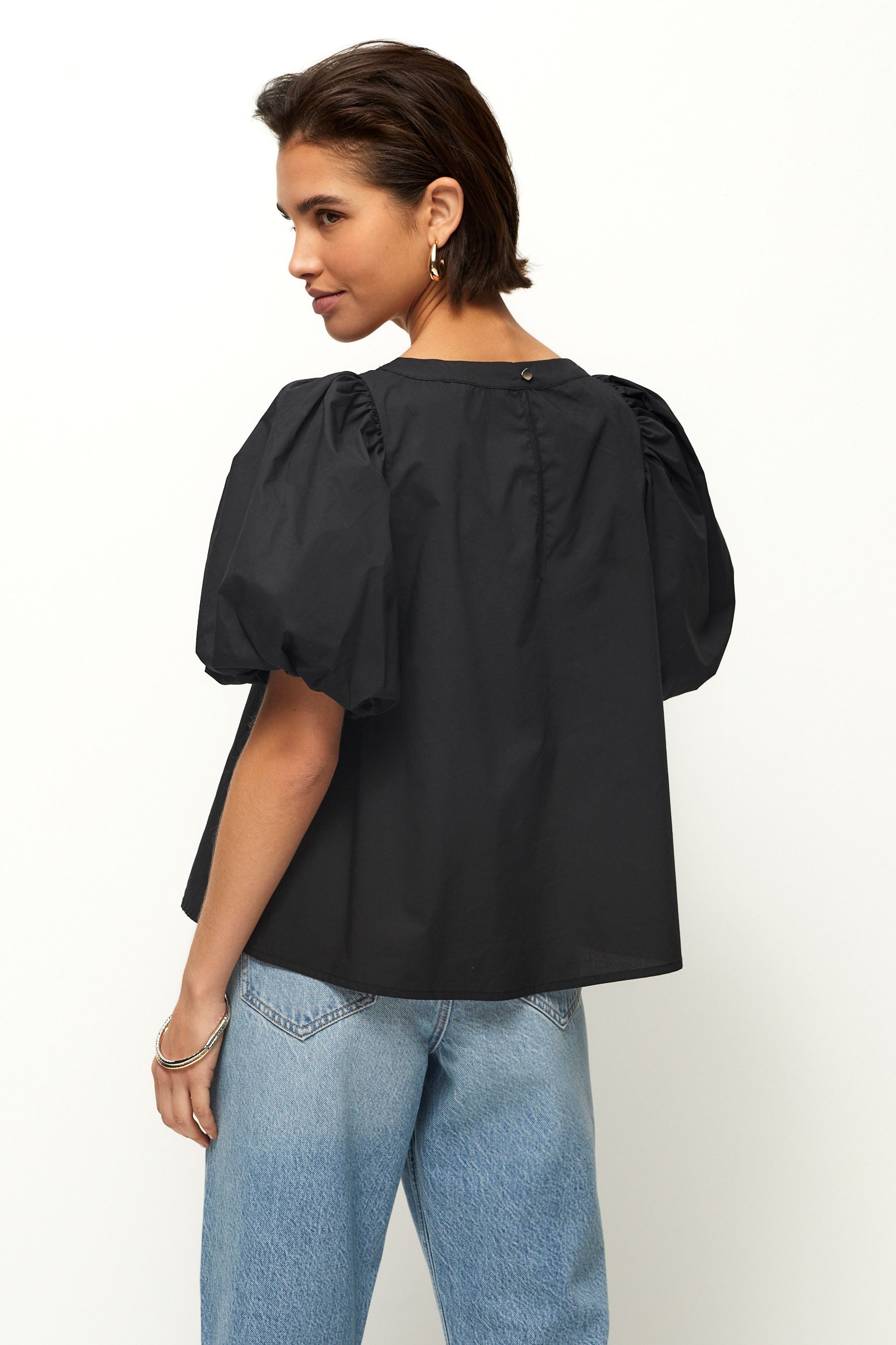 Next Blusenshirt Bluse mit Puffärmeln aus günstig online kaufen