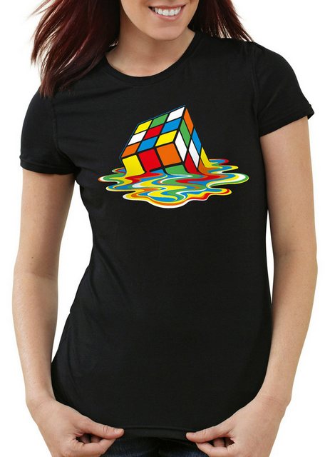 style3 T-Shirt Sheldon Zauberwürfel melting cube rubik würfel the big bang günstig online kaufen