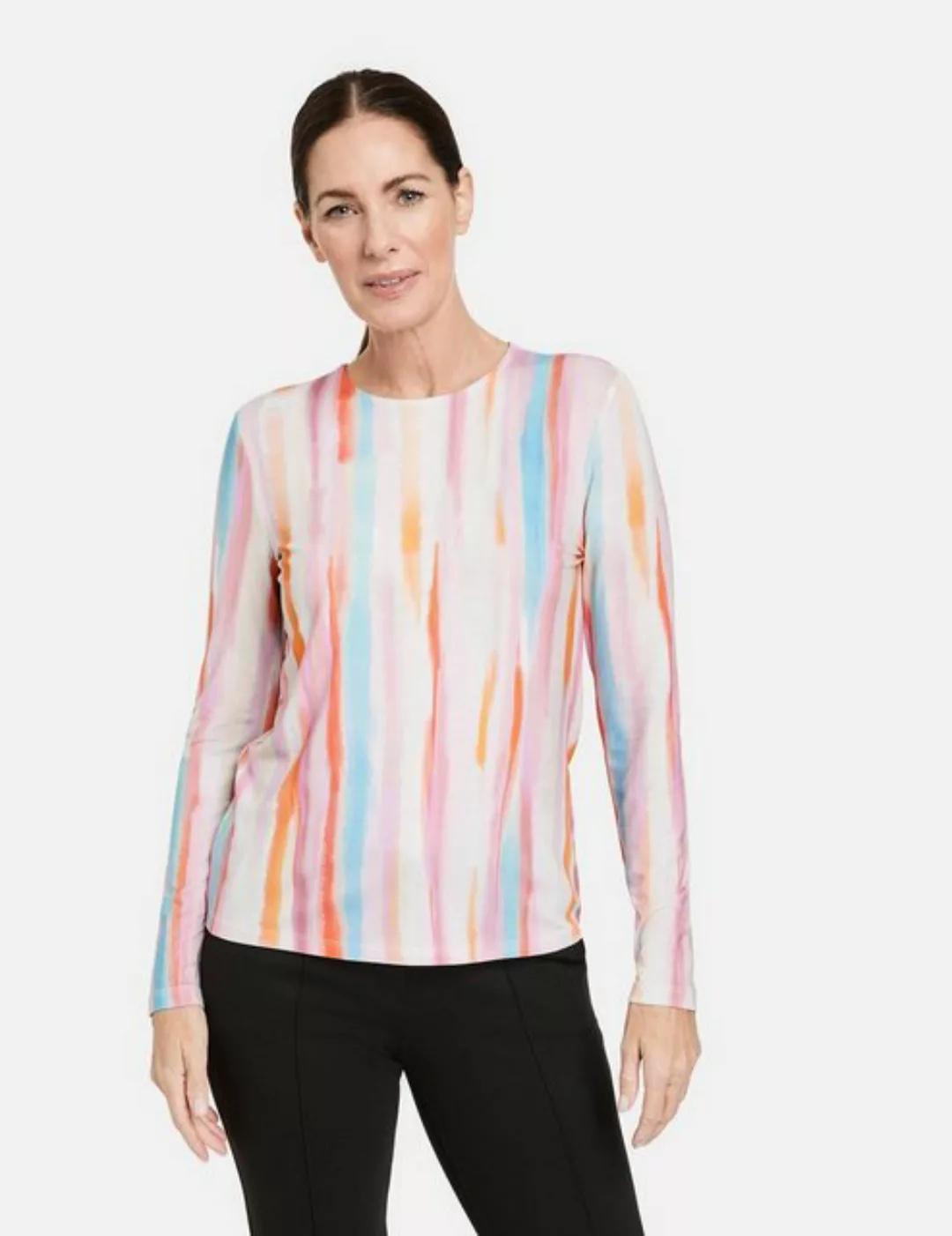 GERRY WEBER 3/4-Arm-Shirt Langarmshirt mit Farbverlauf günstig online kaufen