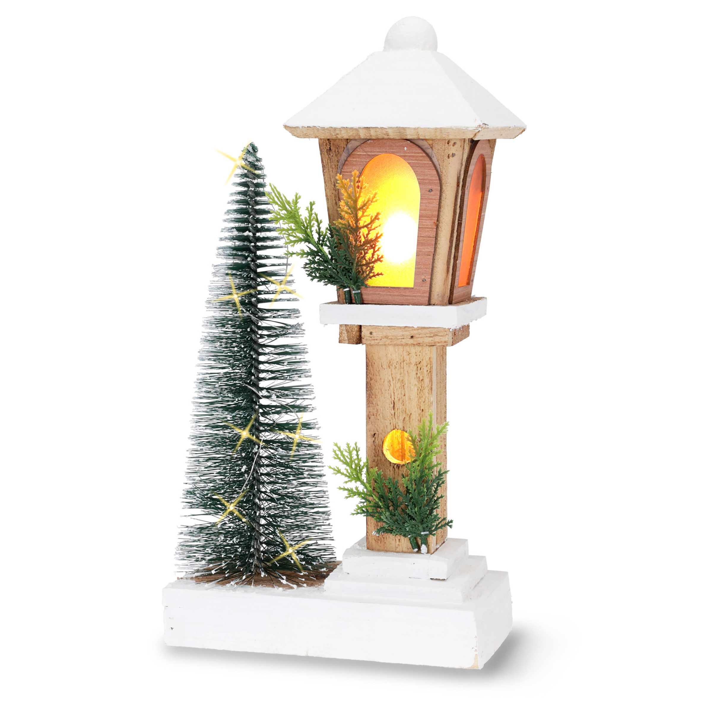 Spetebo LED Laterne aus Holz warm günstig online kaufen