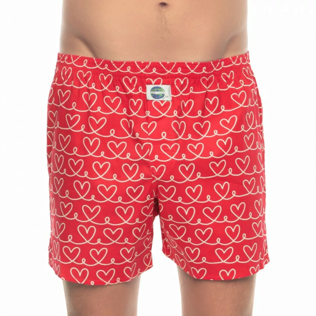 D.E.A.L International Boxershorts Rot mit All-Over Print günstig online kaufen