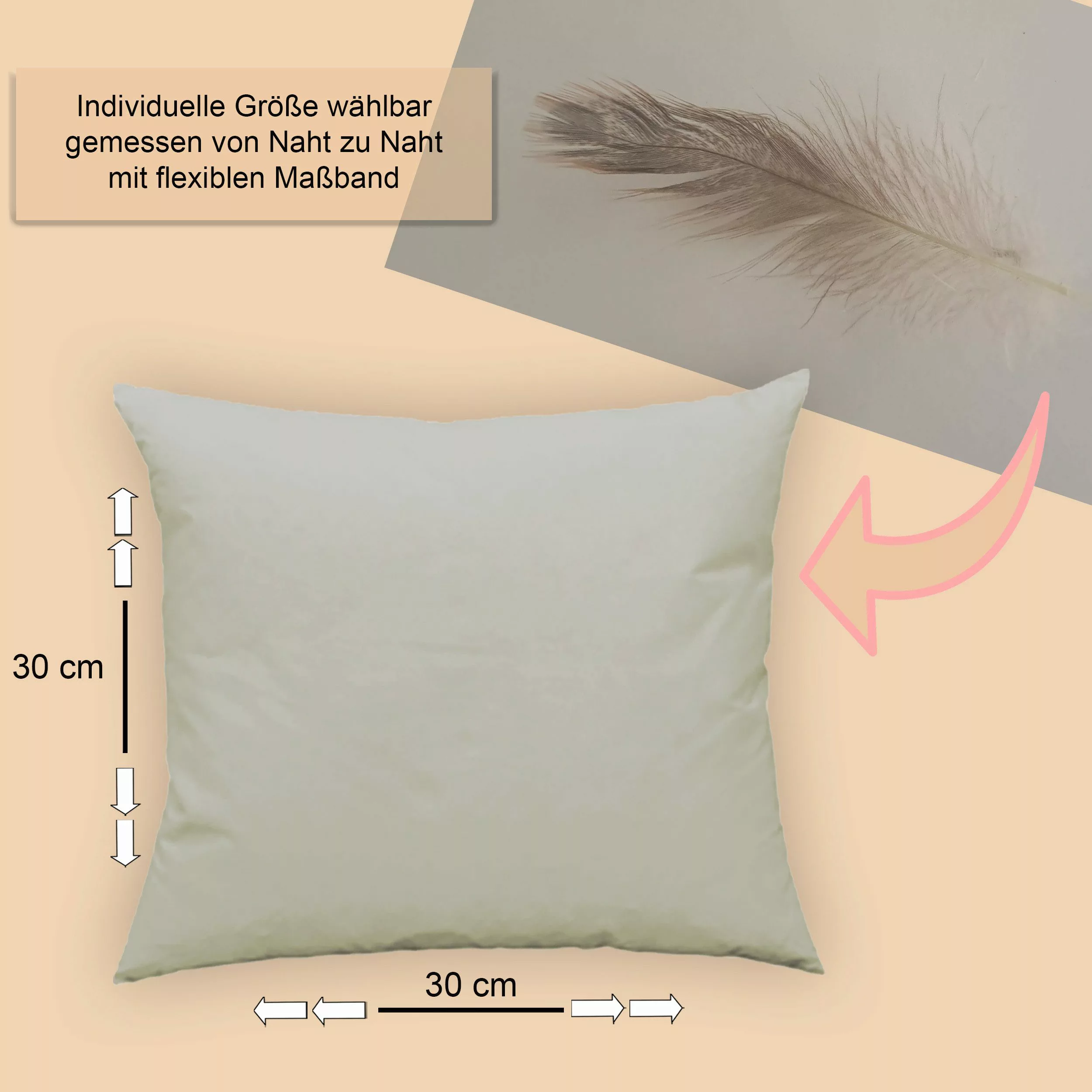 Haus und Deko Kopfkissen Füllkissen Federkissen günstig online kaufen