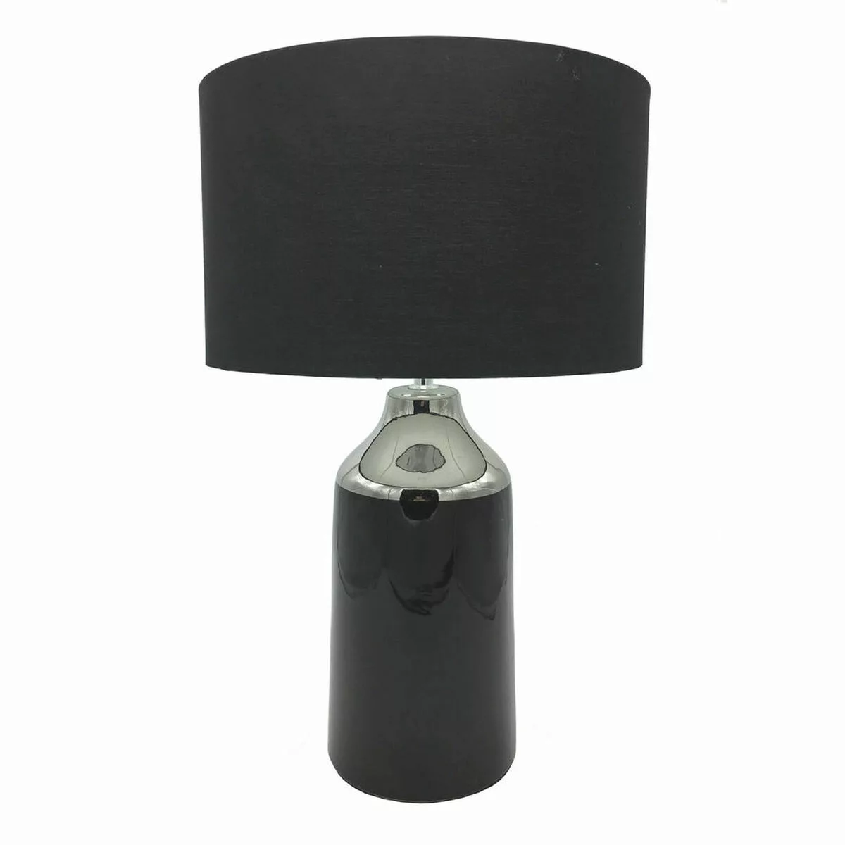 Tischlampe Dkd Home Decor Schwarz Polyester Silber Steingut (32 X 32 X 52 C günstig online kaufen