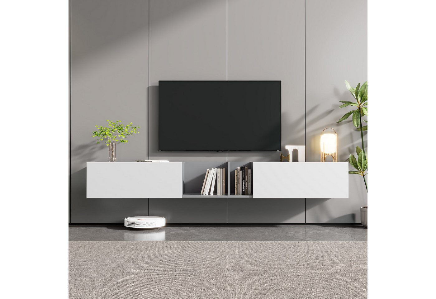 LIFEISLE TV-Schrank Extra groß, Länge 220 cm, hängend Schrank für das Wohnz günstig online kaufen