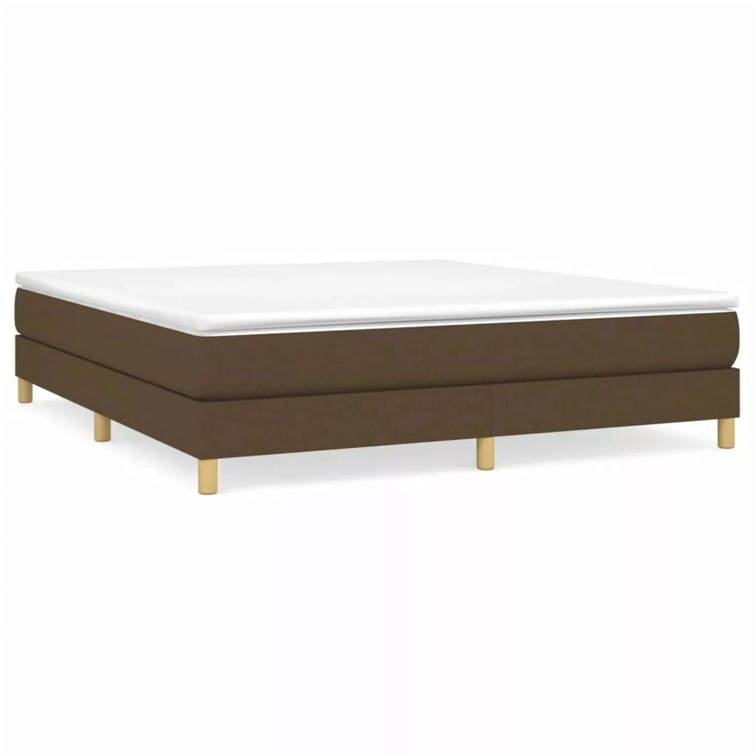 Vidaxl Boxspringbett Dunkelbraun 180x200 Cm Stoff günstig online kaufen