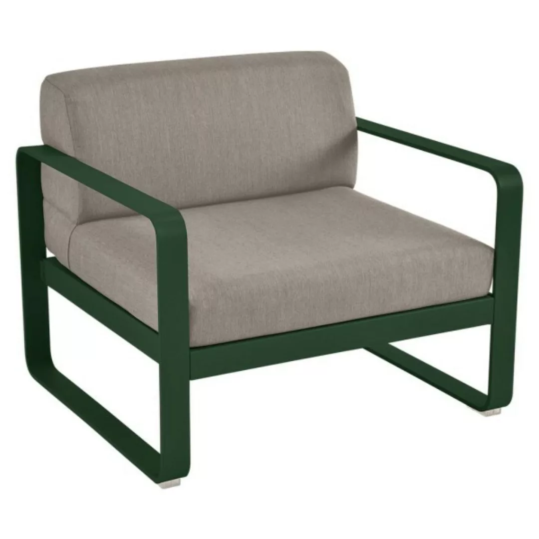 Bellevie Lounge-Sessel Outdoor 02 Zederngrün B8 Taupegrau günstig online kaufen
