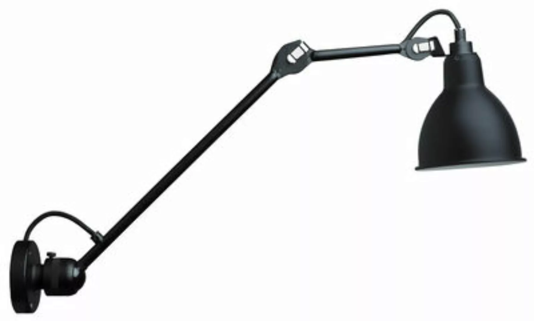 Wandleuchte N°304L40 metall schwarz / Deckenleuchte - Arm L 40 cm - DCW édi günstig online kaufen