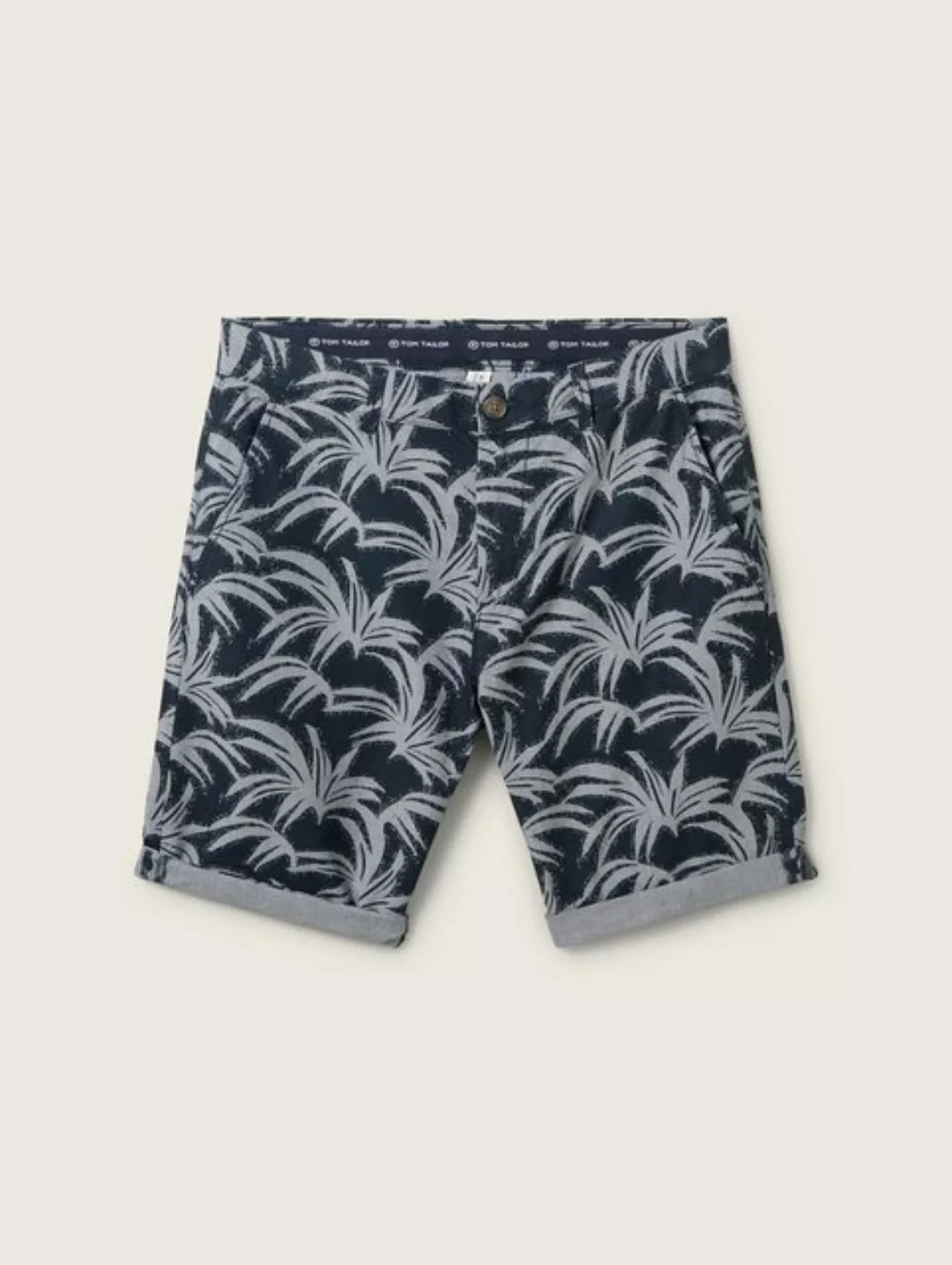 TOM TAILOR Bermudas Regular Chinoshorts mit Allover-Print günstig online kaufen