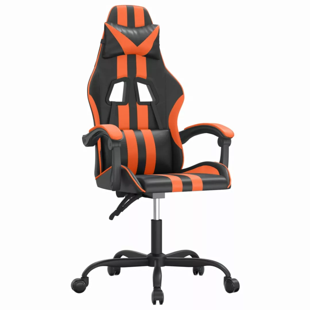 Vidaxl Gaming-stuhl Schwarz Und Orange Kunstleder günstig online kaufen