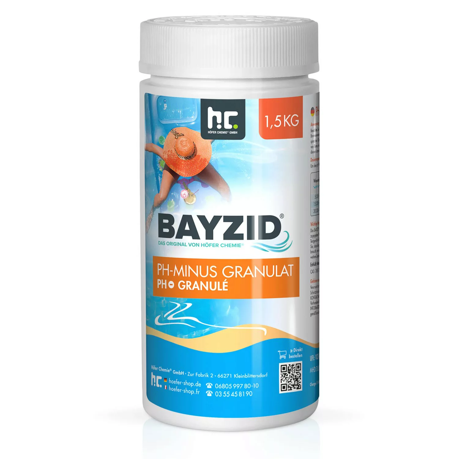 Bayzid pH Minus Granulat für den Pool 1,5kg günstig online kaufen