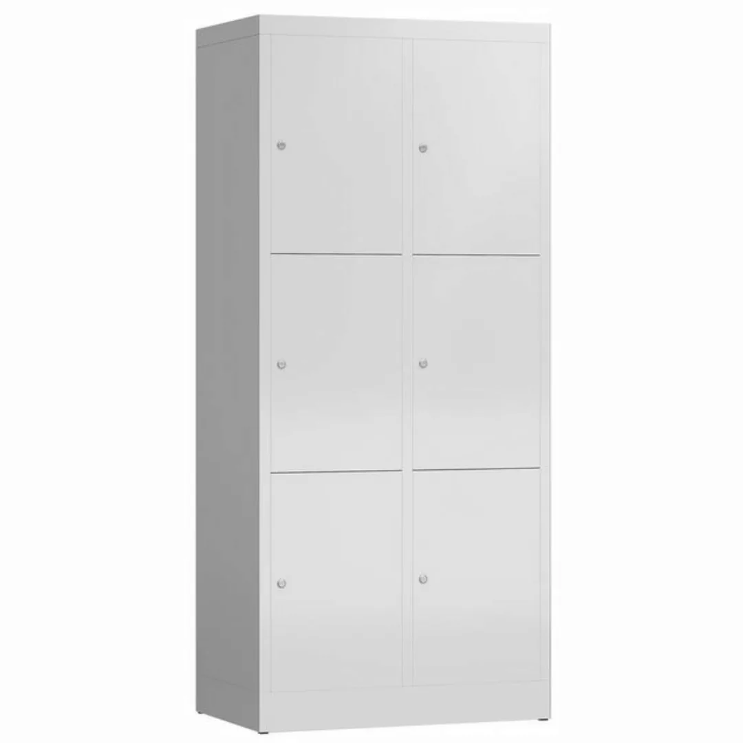 Steelboxx Fächerschrank ClassiX Schließfachschrank, 2 Abteile à 3 Fächer, 1 günstig online kaufen