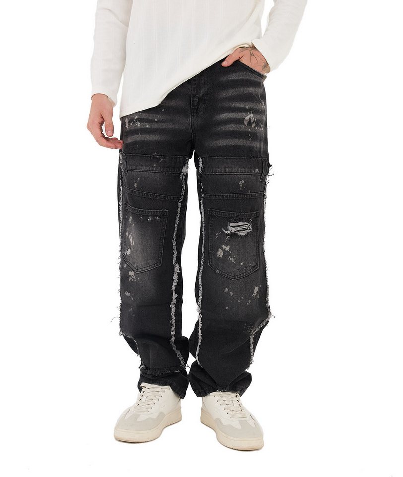 Denim House Relax-fit-Jeans Ausgefallene Herren Baggy Jeans, Skater Jeans S günstig online kaufen