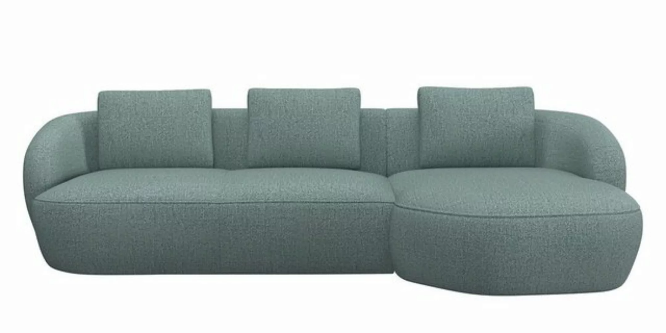 FLEXLUX Wohnlandschaft Torino, rund, L-Form, Sofa-Ecke mit Recamiere, Longc günstig online kaufen