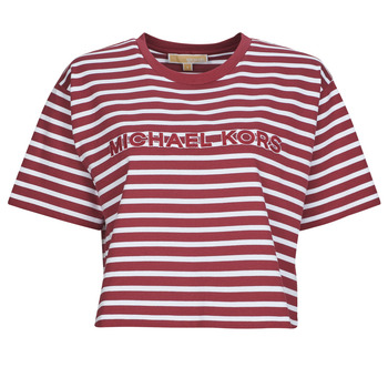 MICHAEL Michael Kors  T-Shirt YD STRIPED CROP LOGO TEE günstig online kaufen