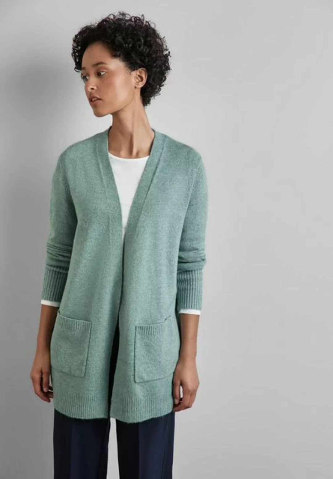 STREET ONE Cardigan, mit Materialmix günstig online kaufen