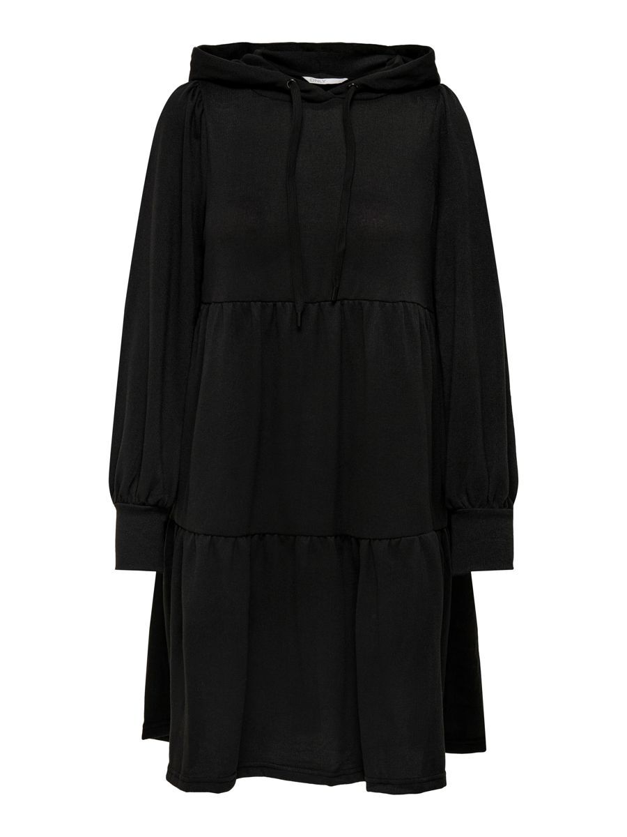 ONLY Kapuzen- Kleid Damen Schwarz günstig online kaufen