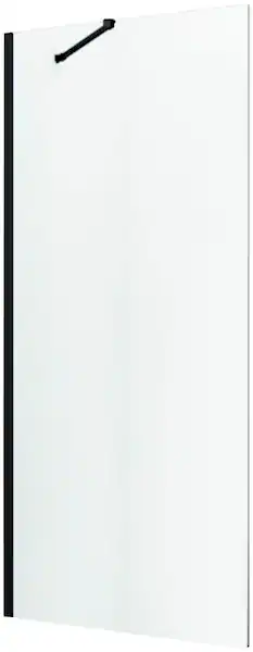 Sanotechnik Duschwand »Elite Black«, BxH: 79,5 x 195 cm, Fixglas mit Alu-Pr günstig online kaufen