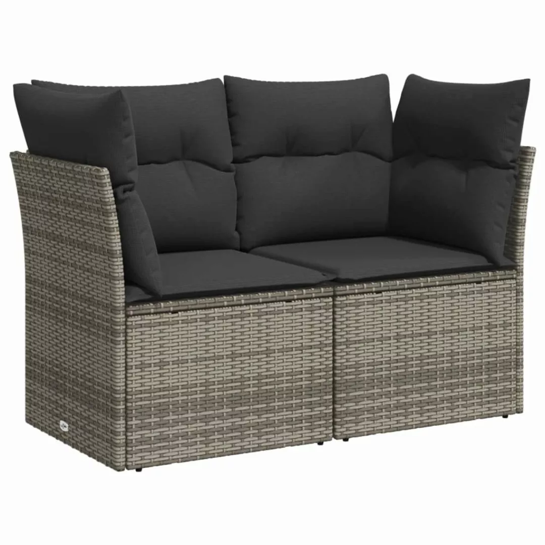 vidaXL Loungesofa Gartensofa 2-Sitzer mit Kissen günstig online kaufen