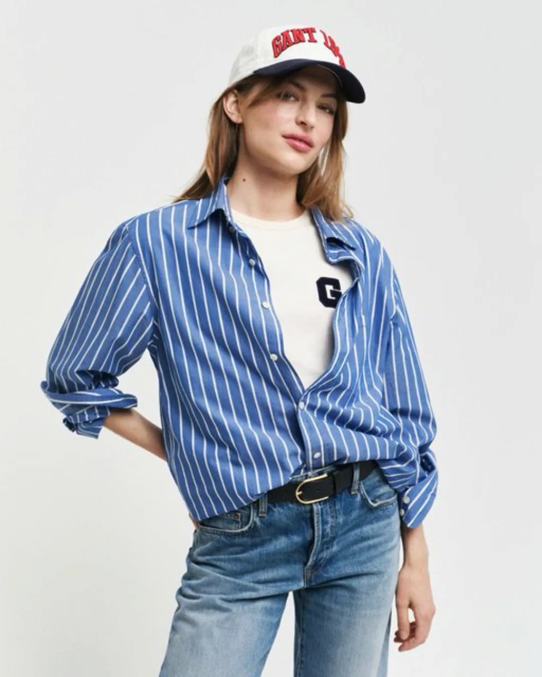 Gant Langarmhemd REG POPLIN STRIPE günstig online kaufen